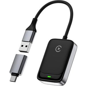 MoKo Wireless CarPlay Adapter for iPhone 2025, Only for iPhone iOS 10+ and Cars with Built-in Car Play, Converts Wired Car Play to Wireless Dongle,Plug and Play Fast Response Bluetooth CarPlay Adaptor