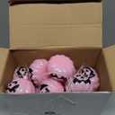 Pink Halloween Pumpkin Lights 6.5 ft Pink Pumpkin Lights String Jack O Lantern Halloween Decorations for Indoor Yard Decoration Porch Decor Camper Party Door Window Tree Decor