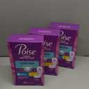 Poise Ultra Thin Incontinence Pads & Postpartum Pads for Bladder Leaks, 4 Drop Moderate Absorbency, Regular Length, 144 Count, Packaging May Vary