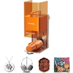 xTool F2 5W IR & 15W Diode Dual Laser Engraver, Built-in 50MP Camera, 6000mm/s Ultra Fast, 3D Embossing, Color Marking on Metal, On-Site & Small-Batch Ready, Portable Desktop Laser Engraving Machine