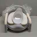 Potty Training Seat - 2026 Upgraded 3-in-1 Foldable Potty Chair with Adjustable Step Stool, Removable Cushion & Splash Guard, Portable Potty Training Toilet for Toddler Boys and Girls (Gray)