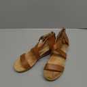 DREAM PAIRS Women's Open Toe Buckle Ankle Strap Summer Platform Wedge Sandals (6.5, Camel/Pu)