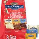 GHIRARDELLI Chocolate Caramel SQUARES Assortment Valentines Day, 8.6 oz Bag BBD: 04-30-26