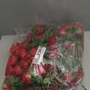 50 PCS Fake Red Roses, Artificial Red Flowers Bulk Realistic Silk Faux Rose with Stems for Wedding Decoration Anniversary Bridal Bouquet DIY Floral Arrangement Romantic Home Decor Gifts