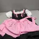 Bavarian Oktoberfest Costume Outfit Girls German Dirndl Beer Costume Dress Halloween German Maid Cosplay Dress Kids (2-4 Years, Pink)