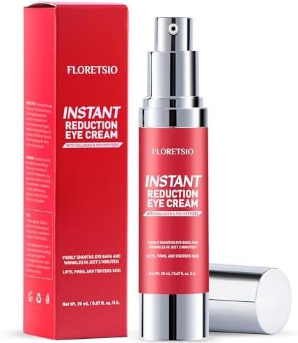 Instant Eye & Face Lift Cream: Rapid Under Eye Bags,Wrinkles, Dark Circles, Puffiness Remover for Women and Men in 60 Seconds - Wrinkle Filler 0.67oz - Temporary Firming & Tightening Treatment