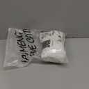 LAI MENG FIVE CATS Women's V-Neck Elegant Lace Long Sleeve Lantern Sleeve Button up Casual Mini Dress (Medium, White)