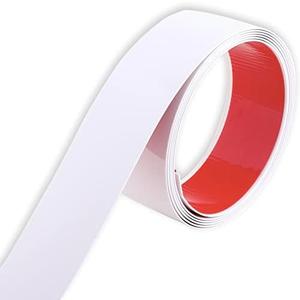 Flexible Molding & Wall Trim | Peel and Stick Design | Ceiling, Floor, Mirror, Corner, Cabinet and Auto Trim, 16.4 ft x 2.0 inch white