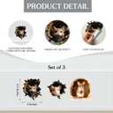 2 x 3D Funny Mouse Hole Realistic Wall Decal Peel and Stick, Sticker with 3D Effect, Funny Wall Stickers for Bedroom, Door Corner or Baseboard Decor (Set of 3)