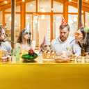 Tatuo 3 Pieces Foil Party Rectangular Table Covers Table Cloth 54 x 108 Inch Shiny Plastic Waterproof Tablecloth Party Desk Cover for Wedding Anniversary Engagement (Gold)