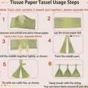 Pink Rose Gold Birthday Party Decorations Supplies Set,Happy Birthday Decoration Rose Gold Glittery Banner Tassel Garland Circle Dots Garland for Event Supplies