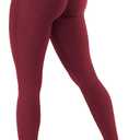 YEOREO Seamless Workout Leggings for Women Butt Lifting Hidden Scrunch Leggings High Waisted Gym Yoga Lilliean Impact Pants (Large, Scarlett Red)
