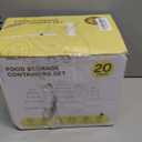 40 PCS Food Storage Containers with Lids Airtight (20 Lids &20 Containers) - Leakproof Meal-Prep Containers for Kitchen Storage Reusable Plastic Microwave/Dishwasher Safe with Labels & Pen