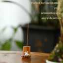7 x Bamboo Tea Pot Lid Incense Holder Decorative Firing Stand for Home Decor, Yoga, Spa, Meditation, and Unique Decoration (Silver)