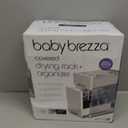 Baby Brezza Covered Drying Rack & Countertop Organizer, 8 Bottle Capacity Ultimate Counter Neatness with Unique Mess Containing Lid on Rack - Vertical Bottle Storage, Large Capacity Plus Accessories, 11.9"D x 6.8"W x 14.1"H