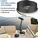 2300730 Control Cord Foot Pedal Power Cable Assembly Replacement Part Fit For Minn Kota PowerDrive V1 Foot Pedals 2006 & Older