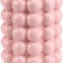 Bubble Vase, Pink Ceramic Vase, Short Vase, Ceramic Flower Vase, Modern Vase, Decorative Vase for Decor, Tall Bubble Vase for Living Room, Wedding, Entryway, Mantel, Office, 8.5 Inches (Large)