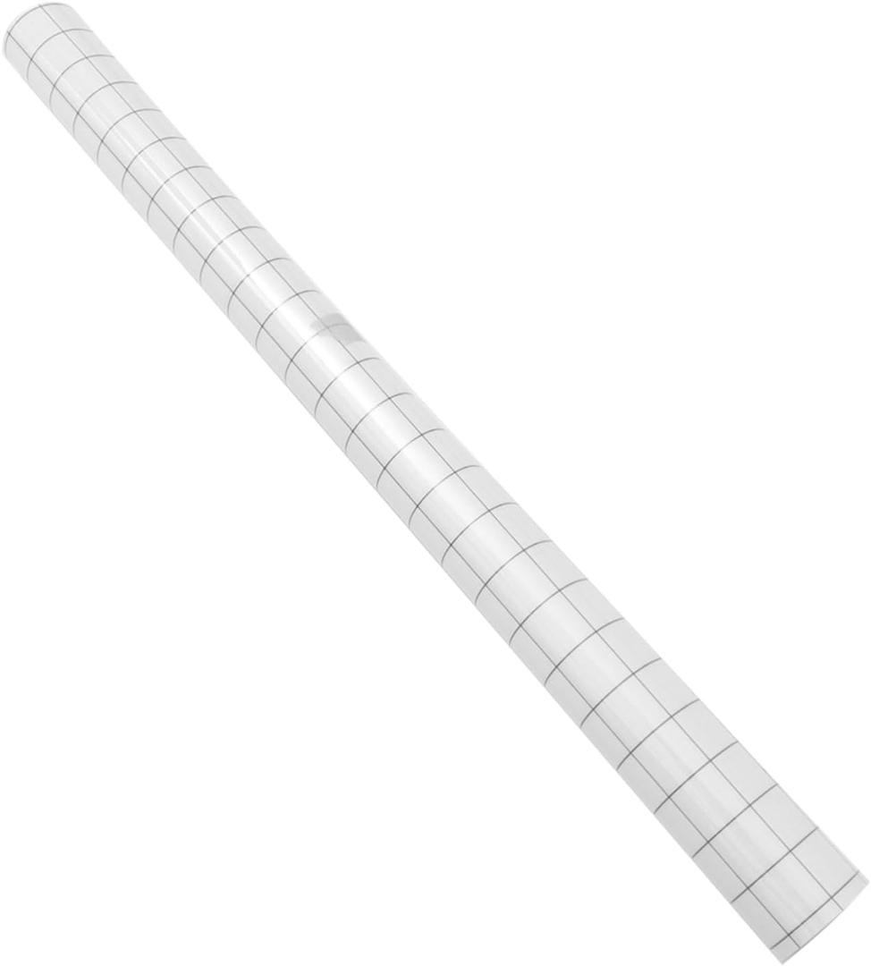 Veemoon 1pc Self-Adhesive Transfer Film for Clothing Clear Grid Membrane for Crafts Strong Adhesion Easy to Cut
