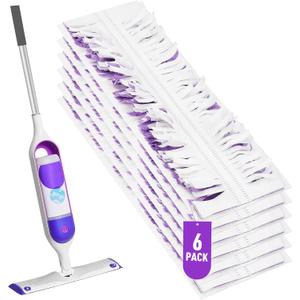 6 Pack Swiffer Power Mop Pads Disposable Wet Mop Refills for Swiffer Power Mop, Super Absorbent Pads for Cleaning Floors, Compatible with Swiffer WetJet and Power Mop Models