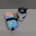 Supet Raised Inflatable Dog Cone Collar to Stop Licking, Soft Dog Cone Alternative After Surgery, Doggie Neck Donut Collar for Small Medium Large Dogs (M(Neck 9"-12.5"), Donut Light Blue)