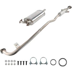 Exhaust System Muffler Resonator Pipe Kit Replacement Parts for Toyota Camry 2.4L 2002 2003 2004 2005 2006, EPA Compliant