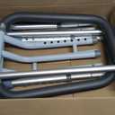 Toilet Safety Rails, Adjustable Toilet Frame for Elderly, Seniors, Handicap & Disabled, Foldable Handicap Toilet Handles Fit Any Toilets (300 LB) (Gray)