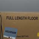 Arched Full Length Mirror, 56"x15" Standing Body Mirror for Wall, with Aluminum Alloy Frame for Bedroom, Living Room, Dressing Room(Black)