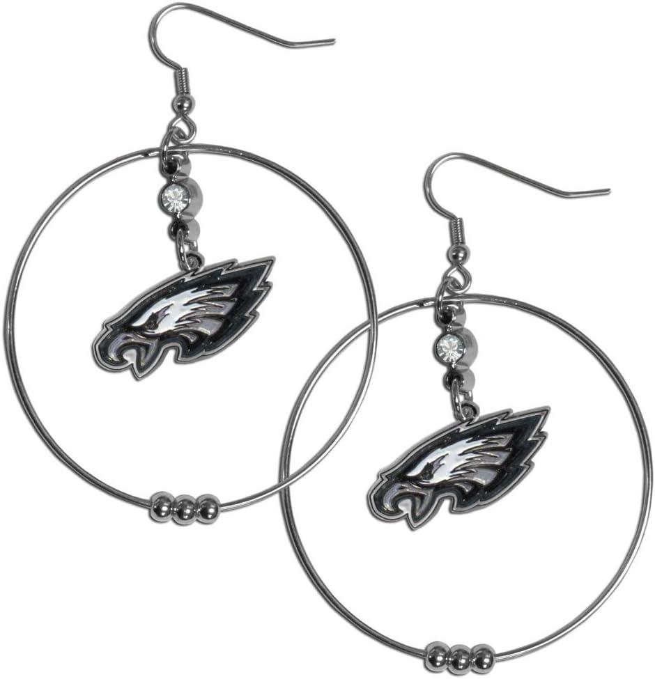 Siskiyou Sports NFL 2-Inch Hoop Earrings