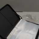 Sheet Music Folder, 13"x10.2" Choral Muisc Folder with Hand Strap, 3 Ring Music Folder with 30 Music Binder Bag Black PU Leather Choir Folders for Marching Band Piano Fits Letter Size 8.5x11 Inch