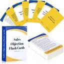 Affrolling 53 Pcs Objection Questions Deck Salesperson Training Flashcards Include 52 Cards and One Instruction Manual, for Training Tools, Improve Skills and Role-Playing Practice
