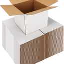 Shipping Boxes 7X7X6 Set of 40, White Corrugated Cardboard Box for Mailing Business Packaging