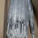Umbrella Wedding Style Stick Umbrellas Large Windproof Bubble Umbrellas Rain Umbrellas with J Hook Handle for Bride Groom Gift (16PCS)