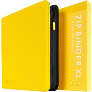 Vault X 16 Pocket XXL Zip Trading Card Binder 1088 Cards Exo-Tec (Yellow)