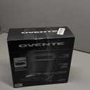 OVENTE Electric Panini Press Grill with Nonstick Plates, LED Indicator Lights, Thermostat Control, Cool Touch Handle, Compact Sandwich Maker Perfect for Cooking Breakfast, Snacks & More, Black GP0401B