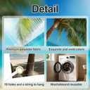 7x16 FT Tropical Beach Garage Door Banner - Palm Tree & Ocean Art, Large Indoor Outdoor Cover,Summer Vacation Decor for Home,Yard, Pool Party