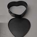 Kamehame Heart Shaped Springform Pan, Large 9 Inches Heart Springform Pan, Not-Stick Heart Shaped Cheesecake Pan, Carbon Steel Cake Pan