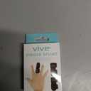 Vive Finger Splint (2 Pack) - Universal Finger Straightener - Broken and Trigger Finger Splints - Brace for Arthritis Pain and Support - Sprain Relief for Middle, Index, Ring, Pinky Fingers (Black)