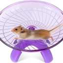 POPETPOP Silent Hamster Running Wheel 7.08 Inch Plastic Exercise Saucer for Small Pets Like Hamsters Gerbils Hedgehogs with Low Noise Design and Smooth Edges