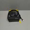 Gazeled F15 Battery Powered Fan, Long Lasting Battery Operated Fans for Camping, Portable D-Cell Desk Fan with Timer, 3 Speeds, Whisper Quiet, 180 Rotation, for Office, Bedroom, Outdoor, 5'' (Yellow)