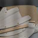 Cat Houses for Indoor Cats - 4 Seasons Cat Bed Cave with Natural Sisal Cat Scratcher Mat, Solid Wood Frame Cat House with Curtains and Cat Floor Scratching Pad Rug, Protect Couch and Carpets, M