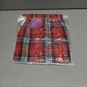 Avidlove Sexy Lingerie Set for Women Plaid Mini Skirt Outfit with Thong Set 4 Piece (Large)