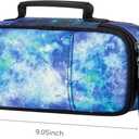Choco Mocha Sky Pencil Case for Boys, Soft Pencil Case Kids Pencils Pouch for Kindergarten Boys, Blue