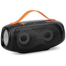 SPLASH Water Resistant Audio speaker by iLive IPX4 Resistsance Color Changing Lights, Orange 