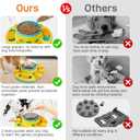 Potaroma Dog Puzzle Toy 2 Levels, Slow Feeder, Pup Food Treat Feeding Dispenser for IQ Training and Entertainment for All Breeds 4.2 Inch Height