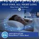 Cooling Sheets - BreezeWeave 3 PC Twin Size Cooling Bed Sheets for Hot Sleepers & Deep, Cool Rest - Cloud Soft, Silky Smooth, 16 in Deep Pocket, Ultra Durable (White)