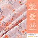 JSD Pink Paisley Floral Sheet Set Cal King, 4 Piece Soft Printed Microfiber Sheets Extra Deep Pocket