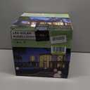 infray 12-Inch LED Ball Light, Solar Rechargeable Globe Light Color Changing Solar Globe Lamp IP67 Waterproof Outdoor Garden RGB Orb Light for Patio Pool Yard Bar Party Decorative Lighting (White)