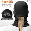 GXCROR Balaclava Ski Mask for Men & Women, Winter Face Mask Cold Weather Windproof Thermal Motorcycle Snowboard Cycling (Black)