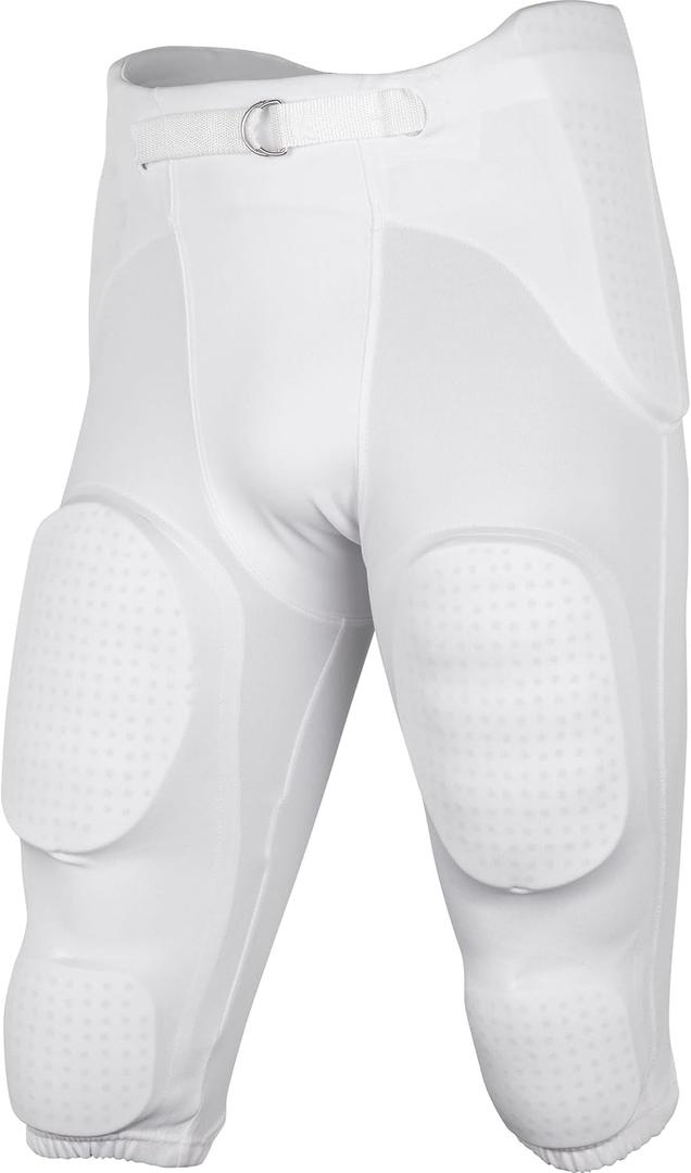 Champro Youth Safety Practice Football Pants with Pads (X-Large, White)