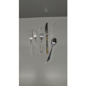 Utensils 3 Forks, One Knife, And One Spoon (Silver/Gold)